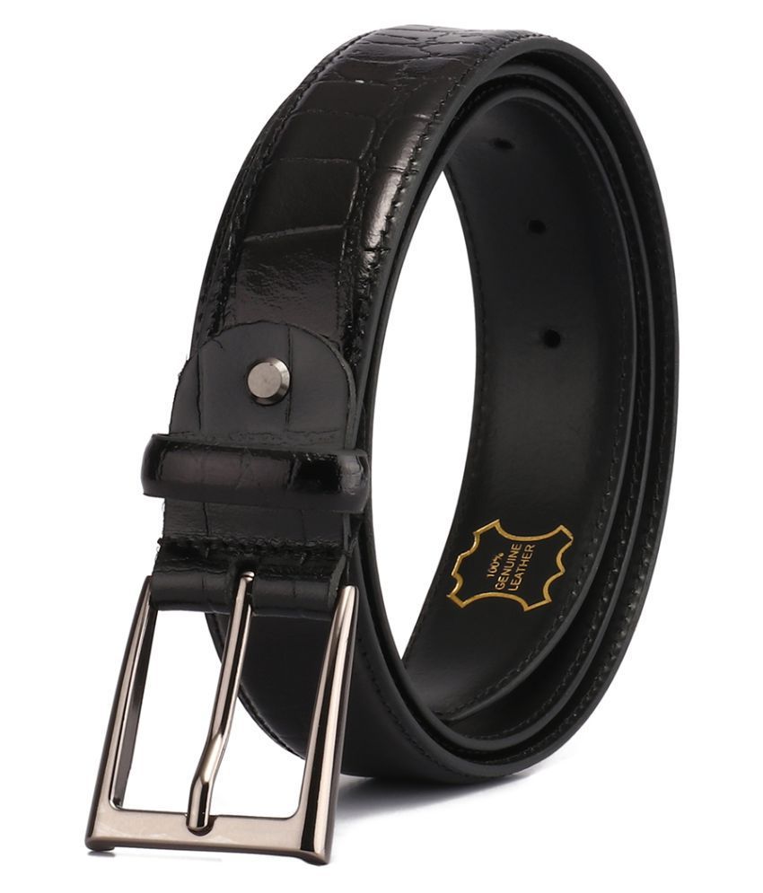 Red Chief Black Leather Formal Belt: Buy Online at Low Price in India ...