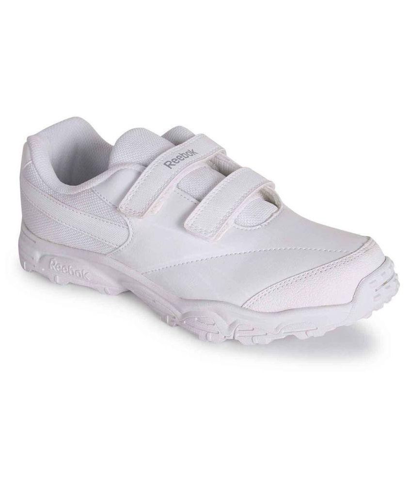 reebok white velcro shoes