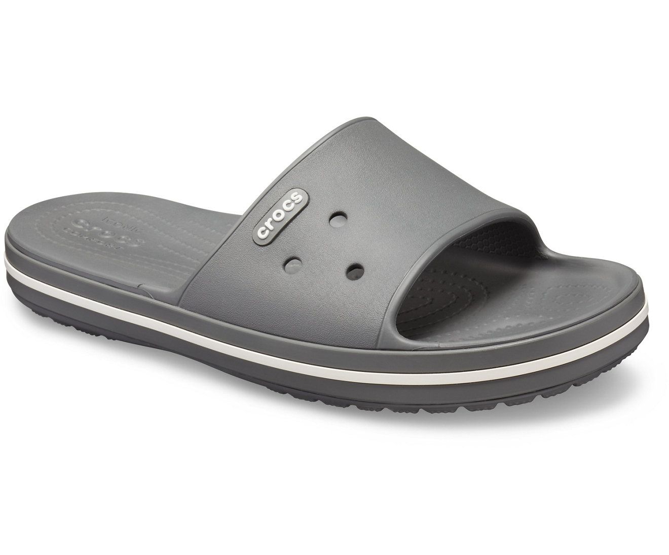 Crocs Crocband III Kids Grey Slide Price in India- Buy Crocs Crocband ...