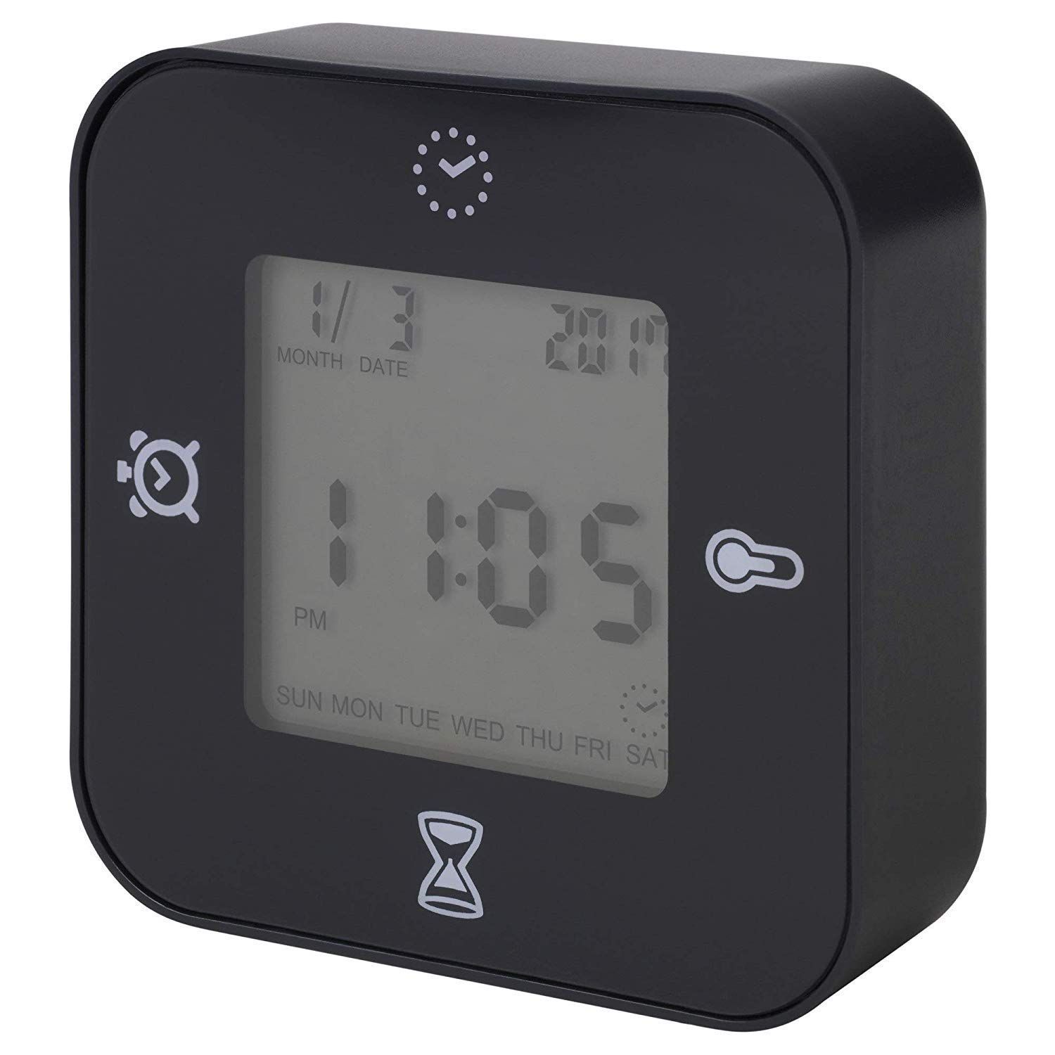IKEA Digital Plastic Square Table Clock Pack of 1 Buy IKEA Digital