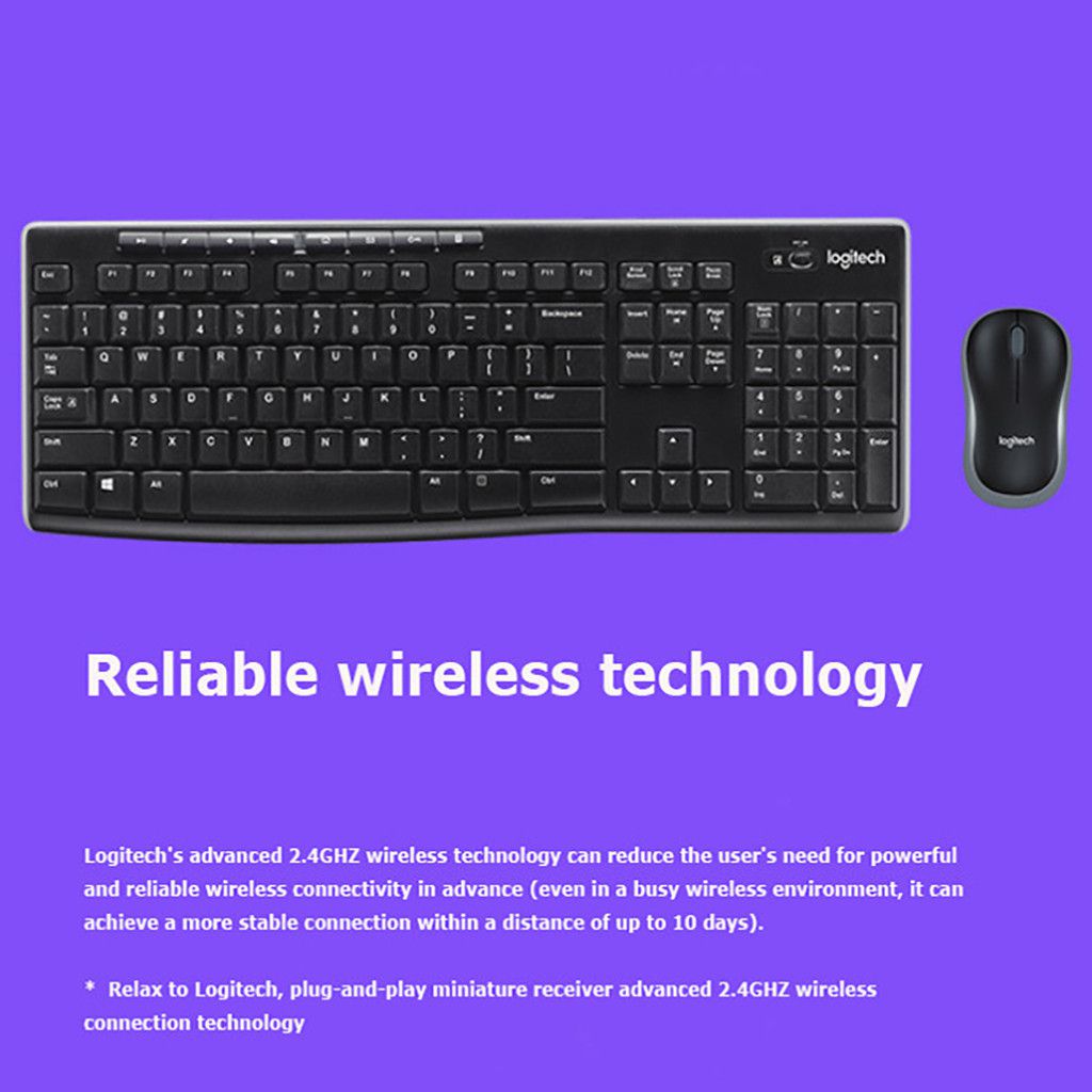 Objector Fed up Pirate Buy Logitech MK270 Wireless K270 Keyboard Wireless M185 Mouse/Mice 2.4G USB  Receiver Online at Low Price in India - Snapdeal