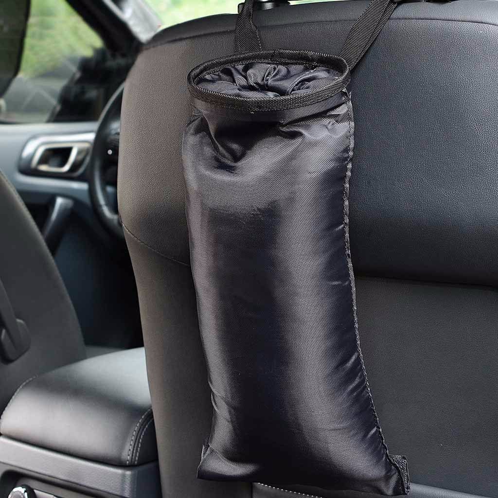 Car Portable Leakproof Trash Can Garbage Bin Bag Organizer For Car Seat+` 