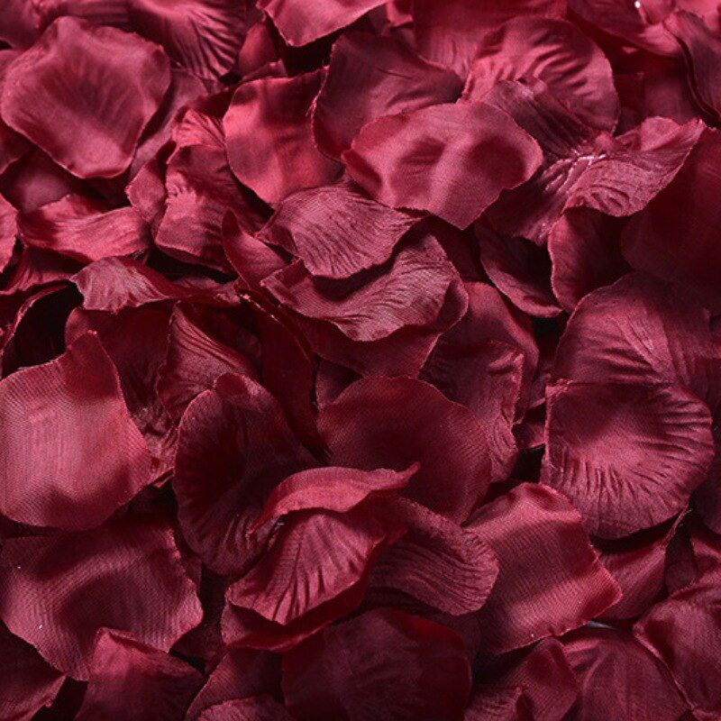 Various Colors Silk Rose Flower Petals Leaves Wedding Party Table Confetti Decor 