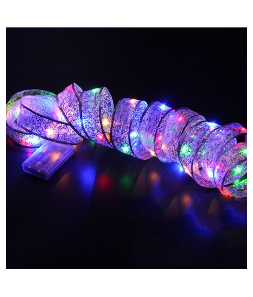 40 LED Ribbon Window Curtain Lights String Lamp House Party Decor Striking 4M