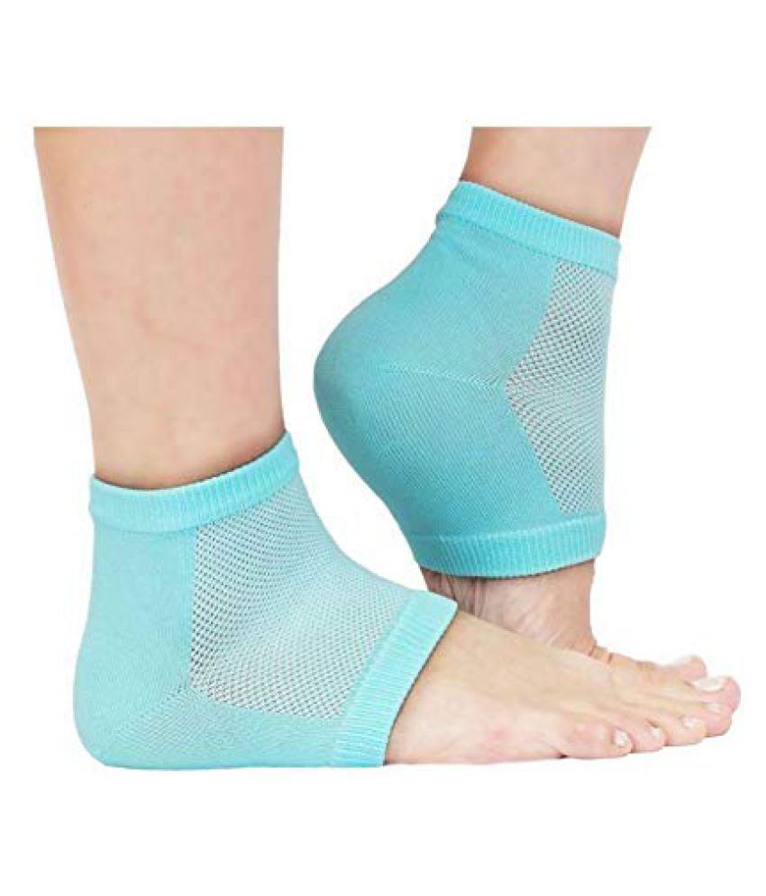     			KHODAL ENTERPRIZE Silicone Gel Heel Socks With Gel Pad Heel Socks With Gel Pad Foot Protectors Free Size Free Size