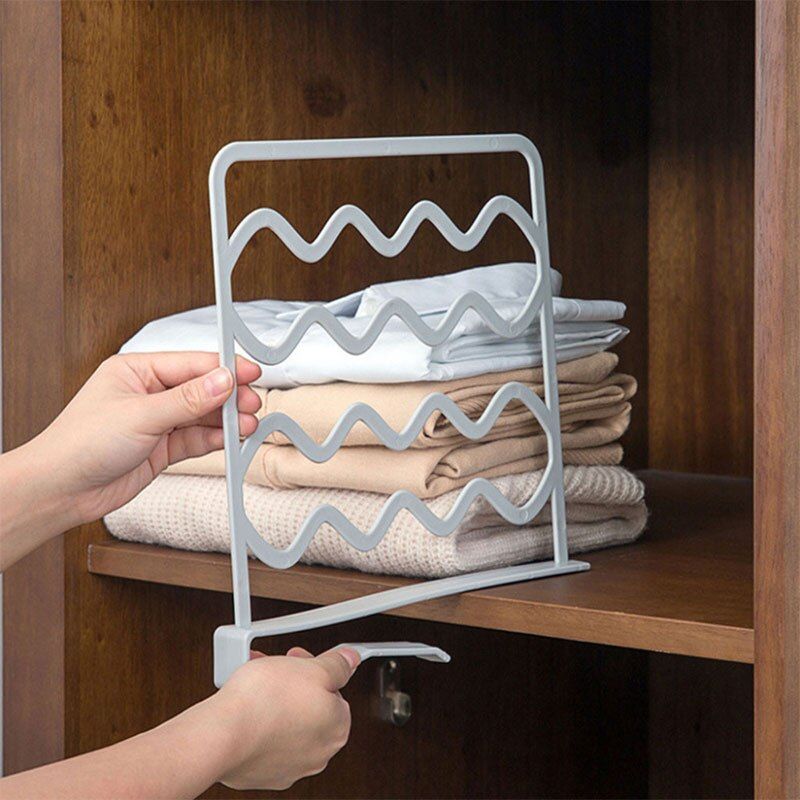 Pp Shelf Dividers Wardrobe Layered Separator Cupboard Shelves