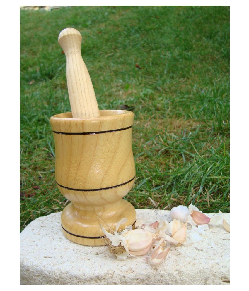 Wooden pestle and mortar Herb grinder Spices mixing Primitive mortar pestle Vintage