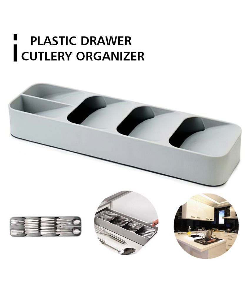 COCOSHOPE Dinnerware Plastic Drawer Cutlery Organizer Tray Kitchen ...