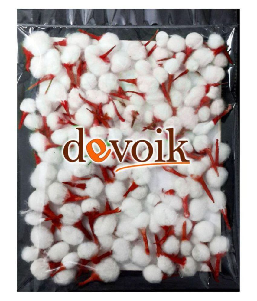     			Devoik Handmade Organic Cotton Wicks For Puja - Red - 251 Pieces