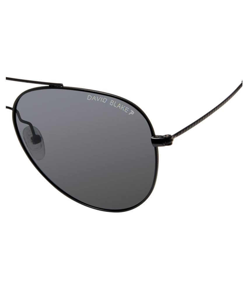 David Blake Black Pilot Sunglasses P0909 Buy David Blake Black Pilot Sunglasses 3486