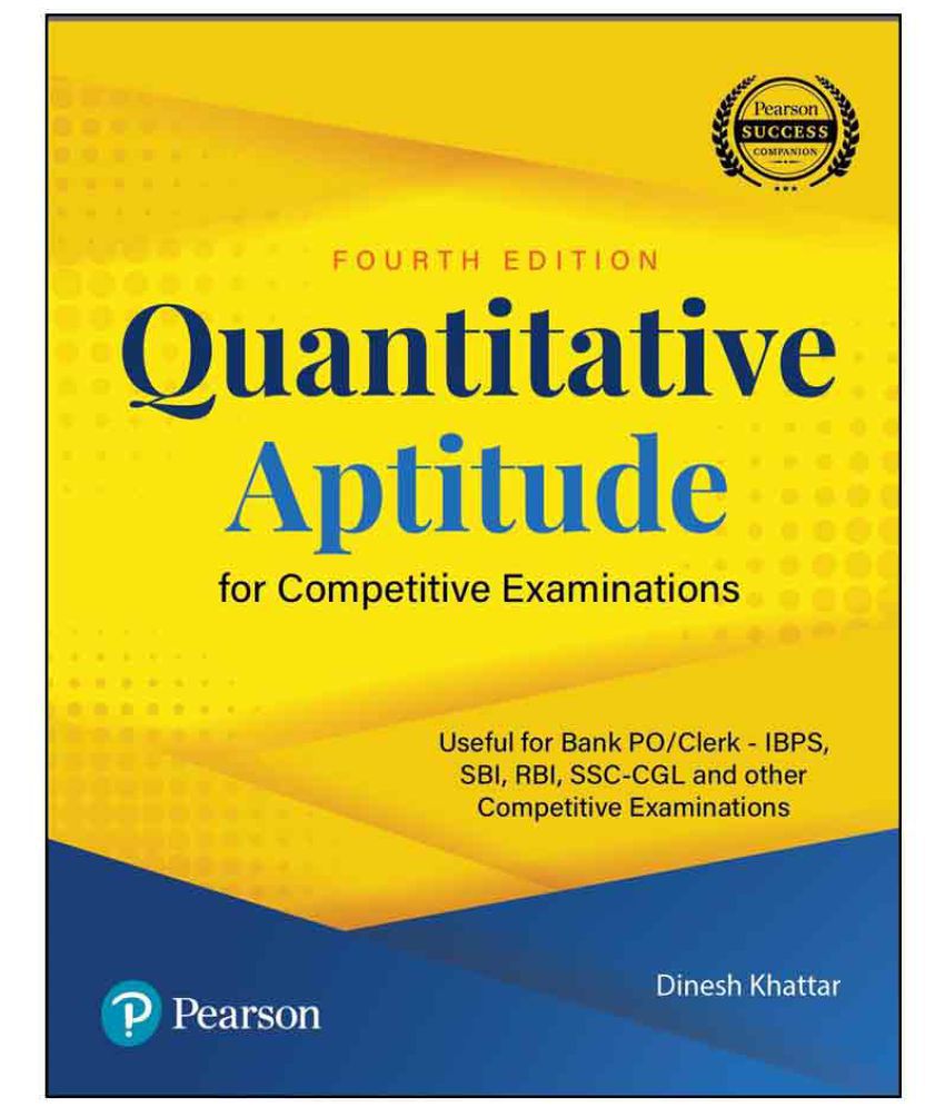     			Quantitative Aptitude for Competitive Examinations | Useful for Bank PO/Clerk - IBPS | Fourth Edition | By Pearson