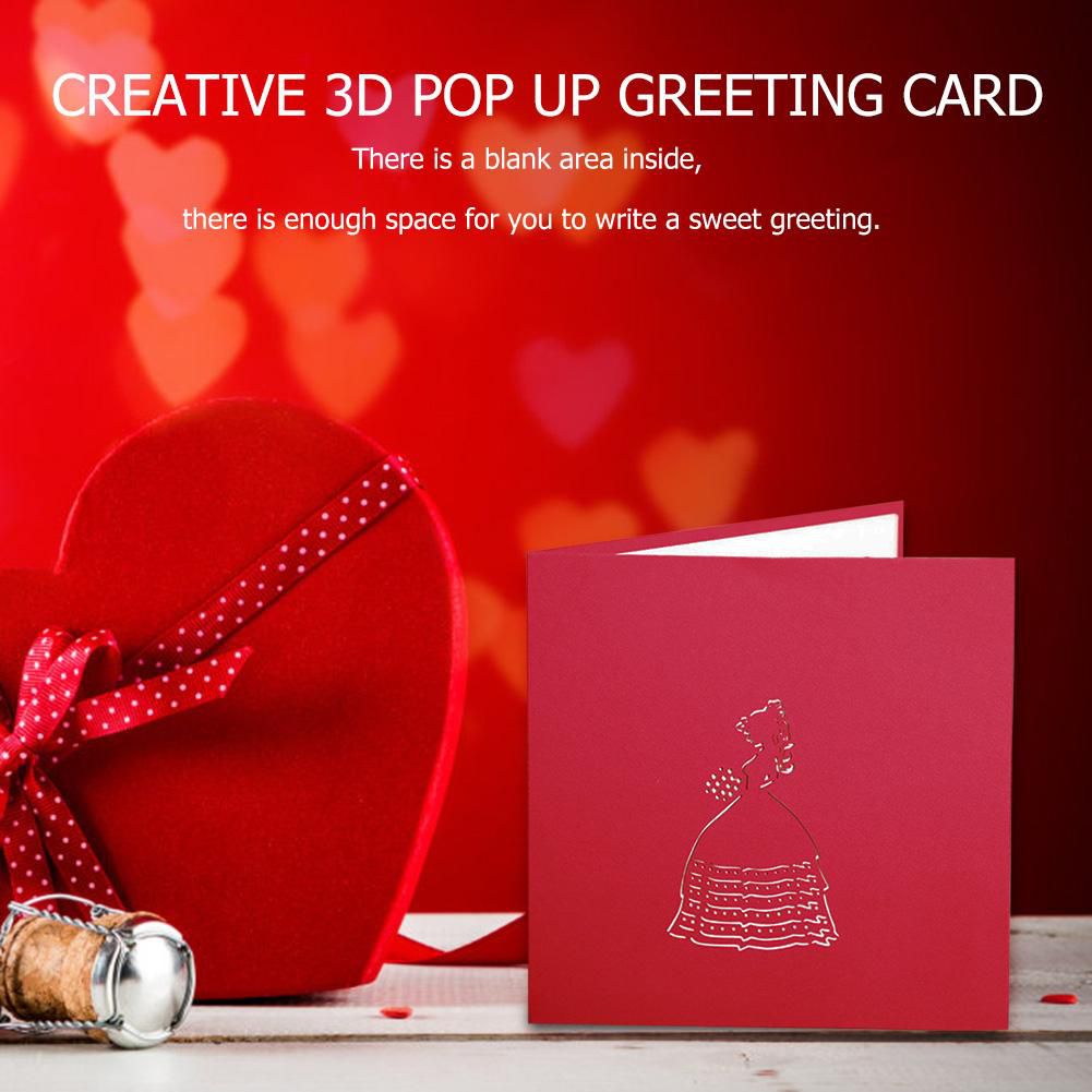 Valentine's Day Card 3d Paper Carving Creative Handmade Greeting Blessing  【激安】