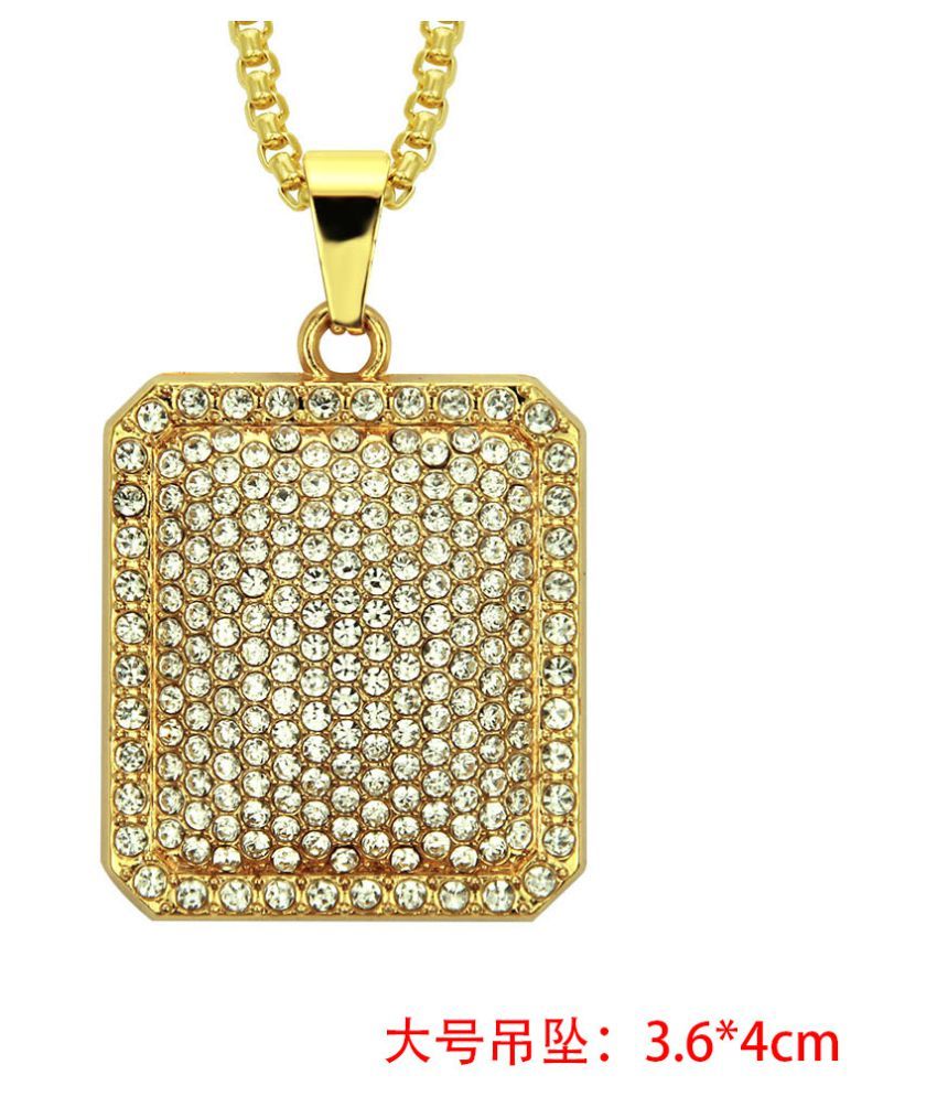 1PC Pendant + Necklace Gold - Big Size 
