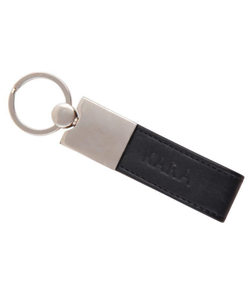 Buy Kara Unisex Black Leather Key Chain Online at Best Price in India ...