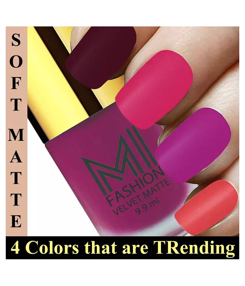 Make Your Nails Look Elegant with MI Fashion's Matte Polish Set