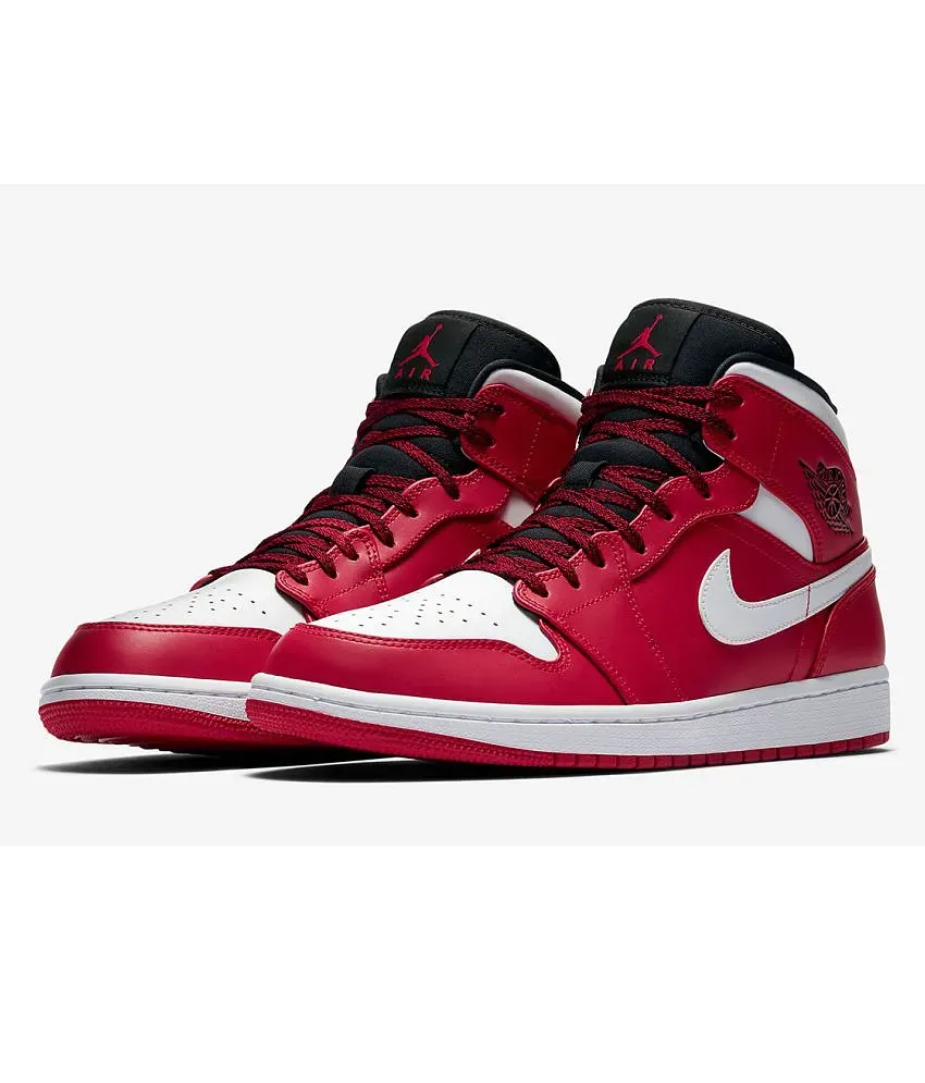 AIR JORDAN 1 MID Sneakers Red Casual Shoes - Buy AIR JORDAN 1 MID Sneakers  Red Casual Shoes Online at Best Prices in India on Snapdeal