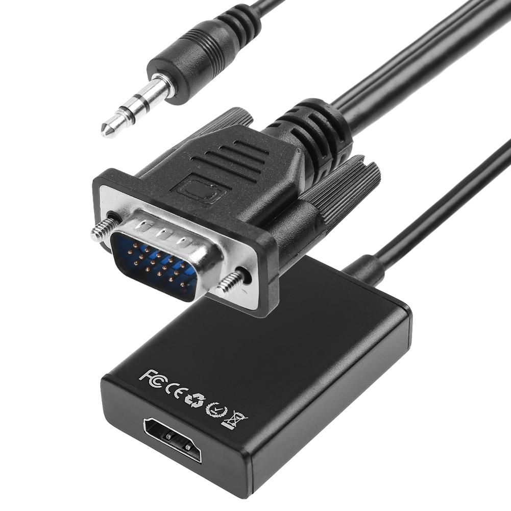 VGA to HDMI Converter Output 1080P HD with Audio Adapter Cable for TV PC Buy VGA to HDMI