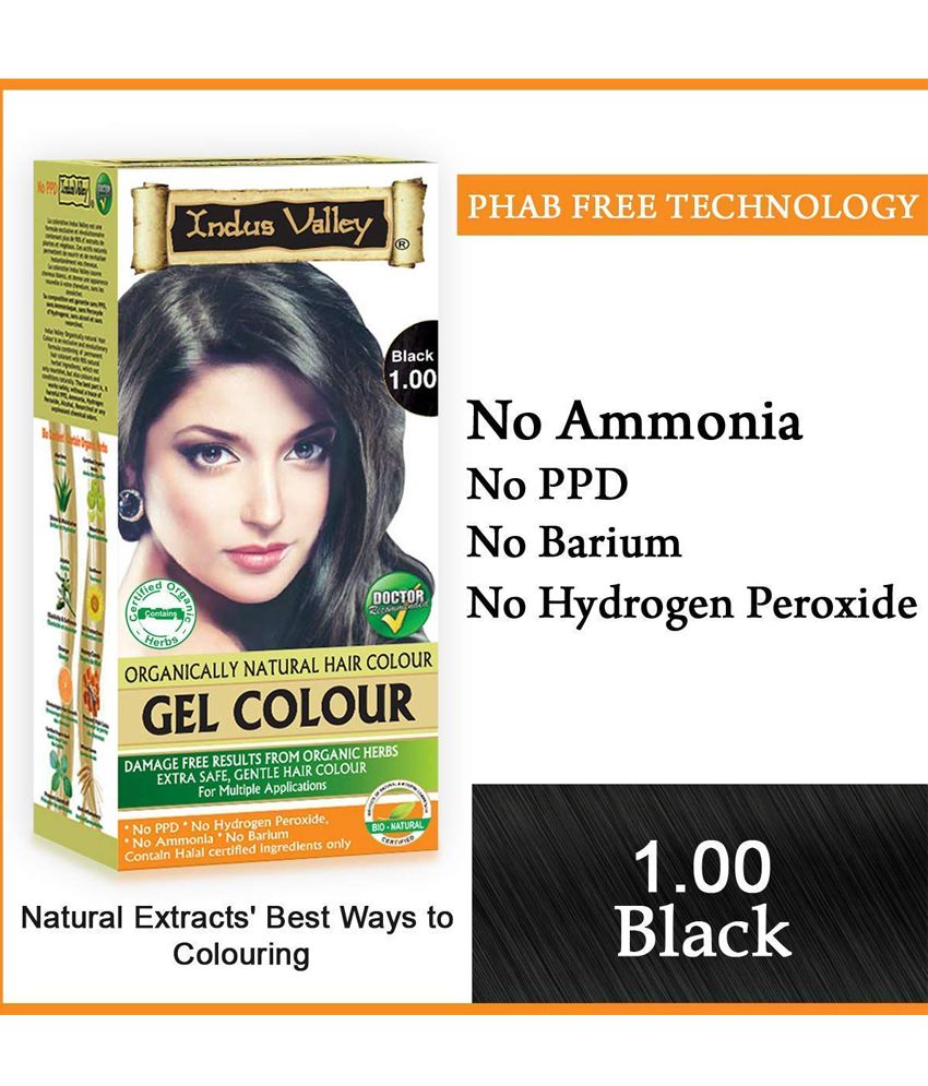 Indus Valley Each Hair Fibers Gel Black 220 g Pack of 2 Buy Indus