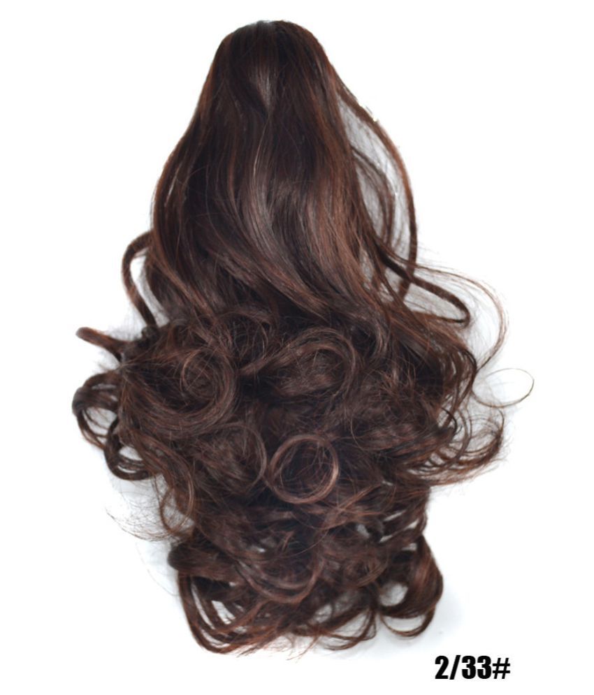 Womens Claw Thick Wavy Curly Short Ponytail Horsetail Clip Hair