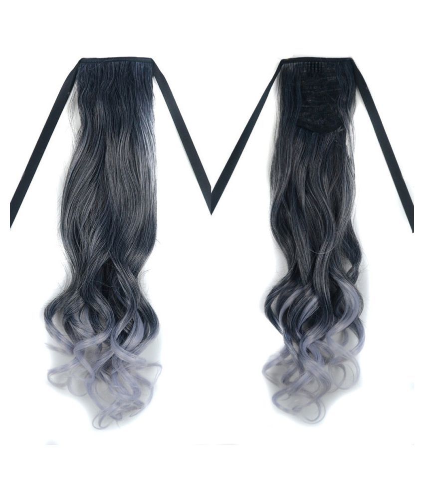 Personality Fashion Trend Grandmother Gray Long Curly Hair Bundle