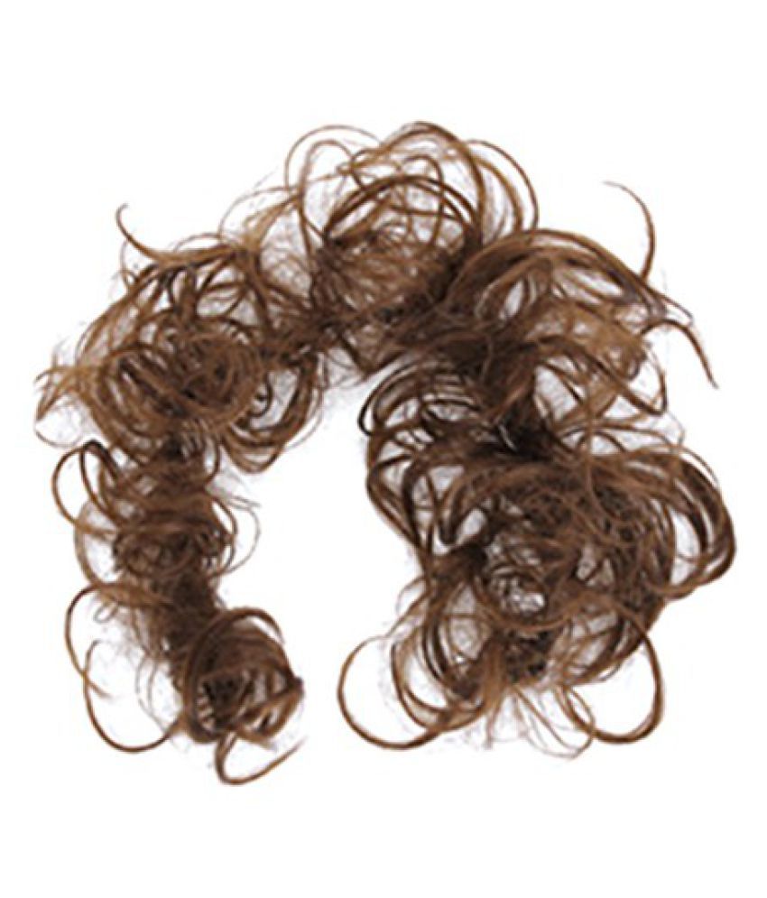 Real Thick Hair Extension Scrunchie Wrap Messy Bun Updo Curly