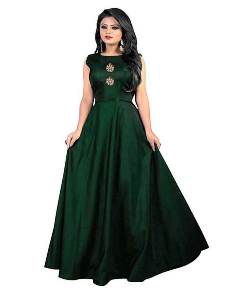 satin cloth gown