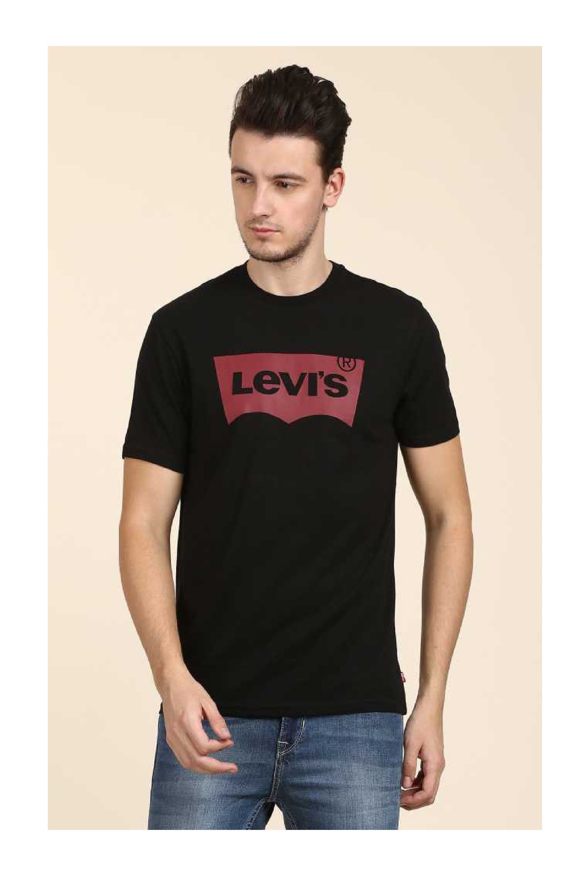 Levi's 100 Percent Cotton White Printed T-Shirt - Buy Levi's 100 Percent  Cotton White Printed T-Shirt Online at Low Price 