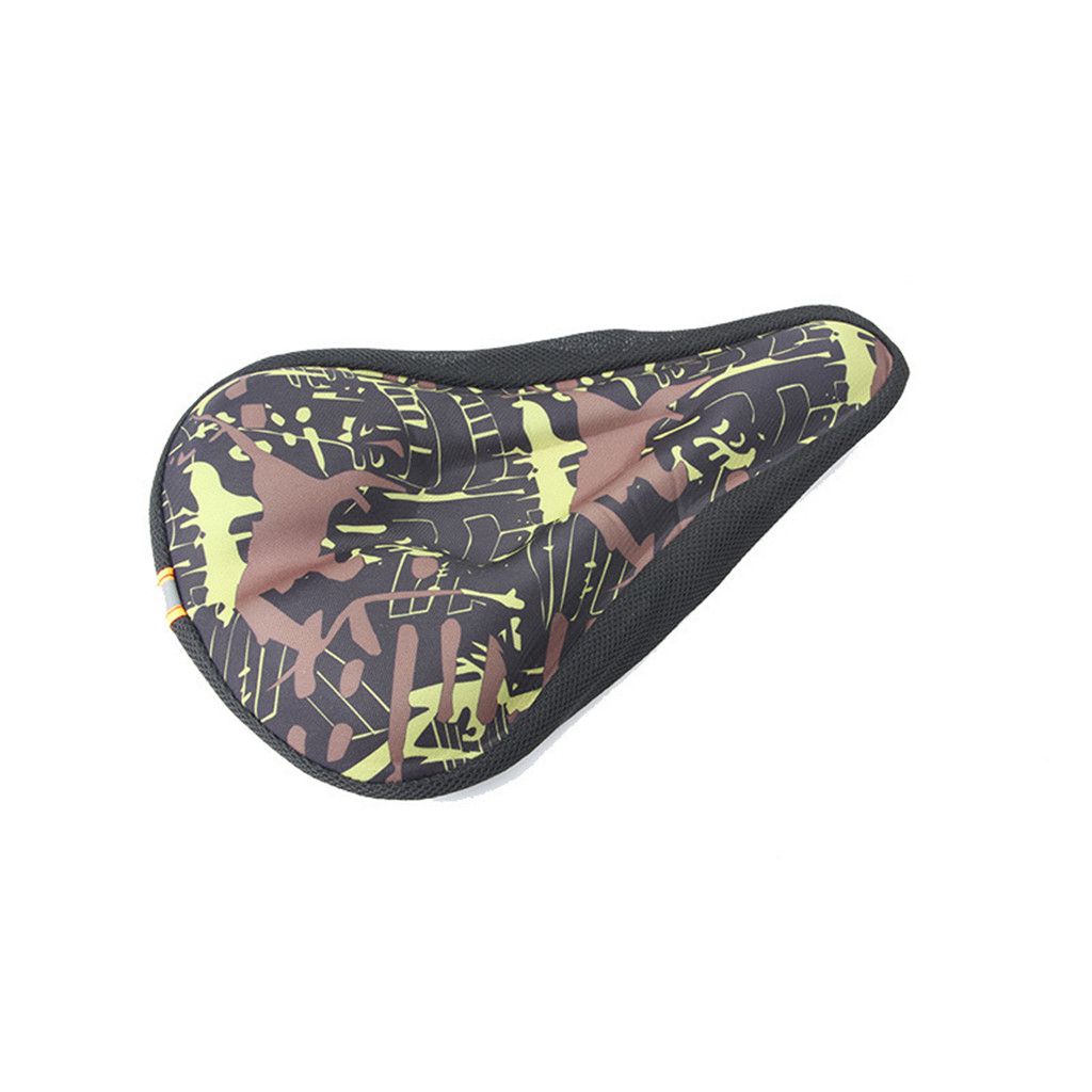 New Wider Bike Bicycle Silicone Silica Gel Cushion Soft Pad Saddle Seat Cover