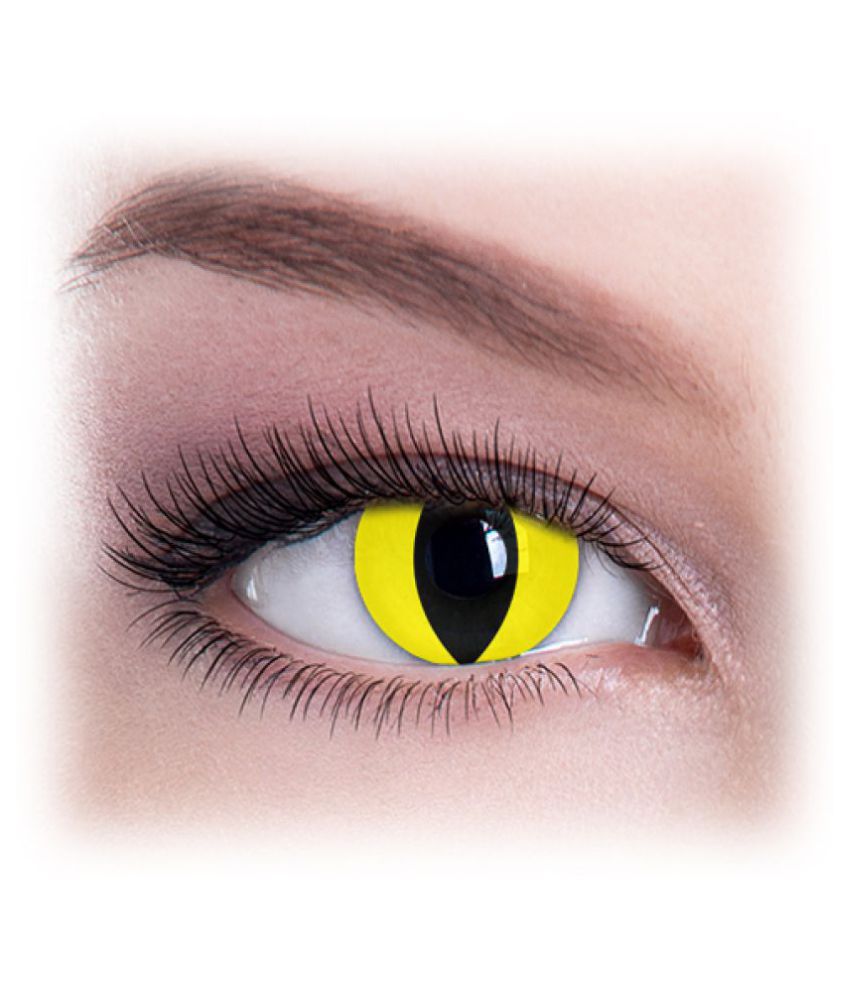 Color2eyes Yellow Cat Crazy Quarterly Disposable Color Lenses Buy Color2eyes Yellow Cat Crazy