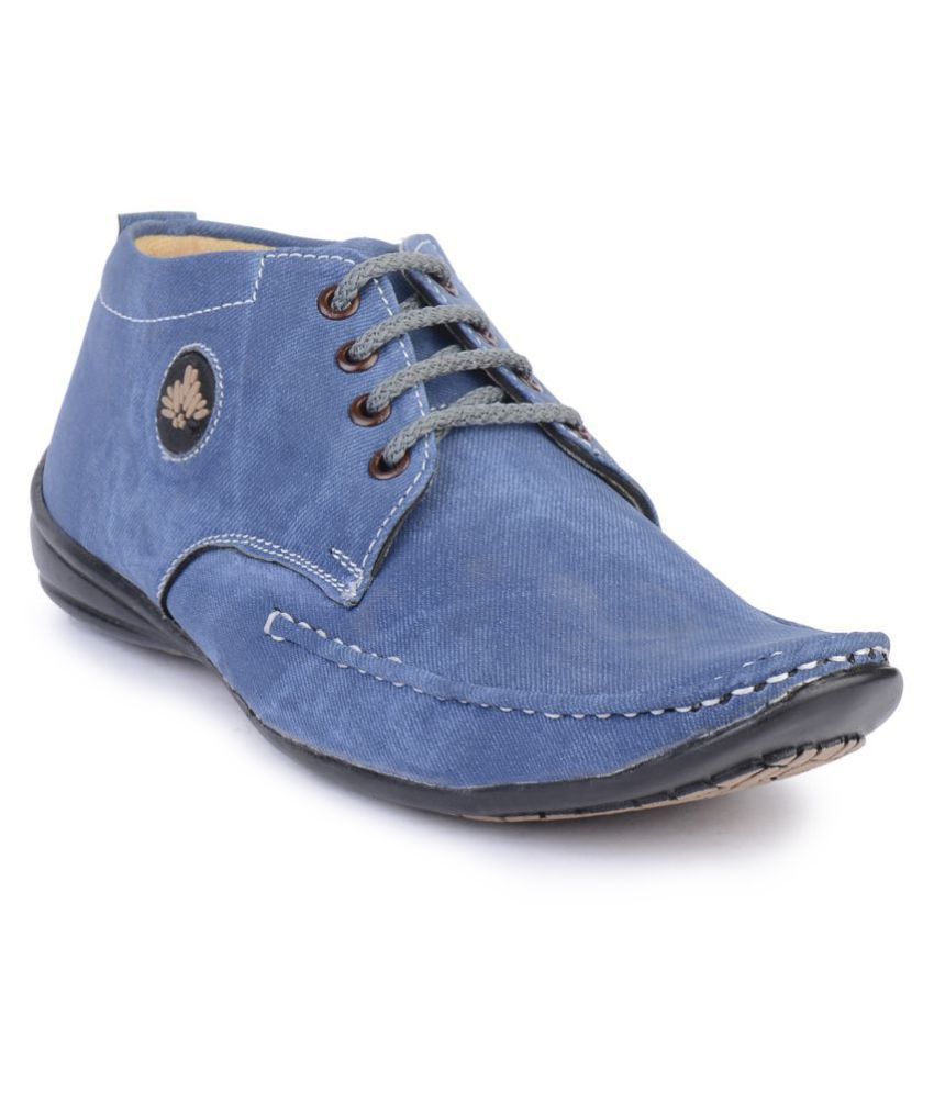 semana blue smart casual shoes