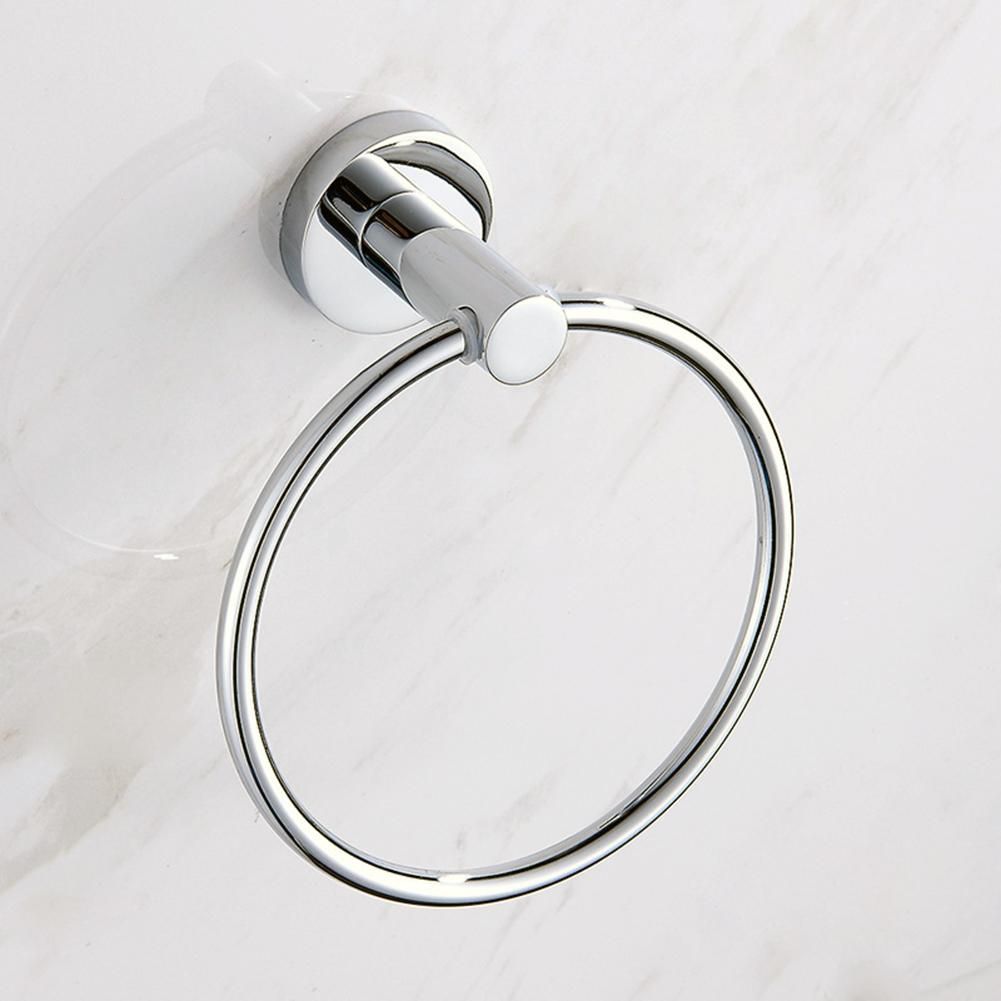 BianchiPatricia Stainless Steel Round Style Wall-Mounted Towel Ring Holder Hanger Bathroom 