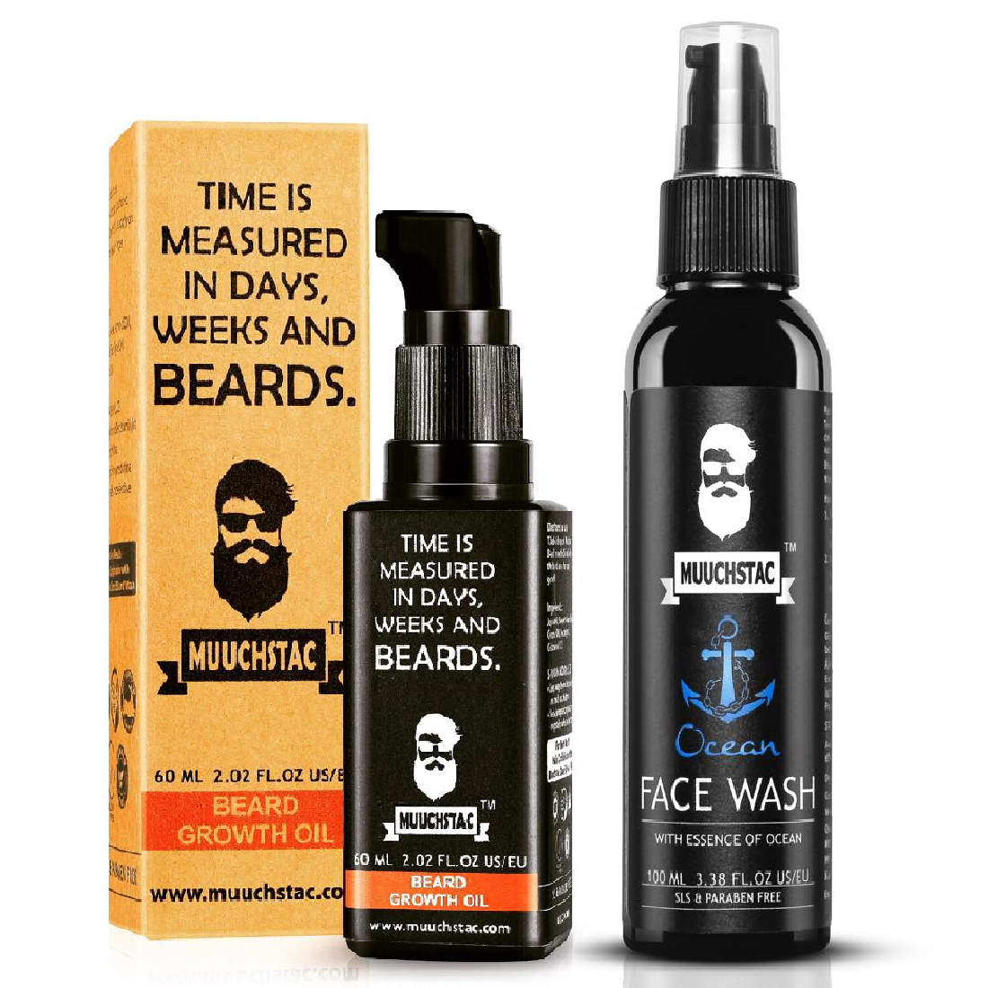 Muuchstac Beard Oil & Face Wash 160 mL Buy Muuchstac Beard Oil & Face Wash 160 mL at Best