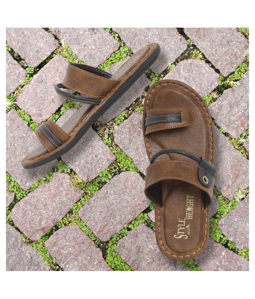     			Style Height Brown Thong Flip Flop