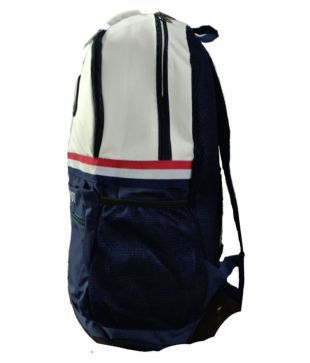 tommy hilfiger white polyester college bag