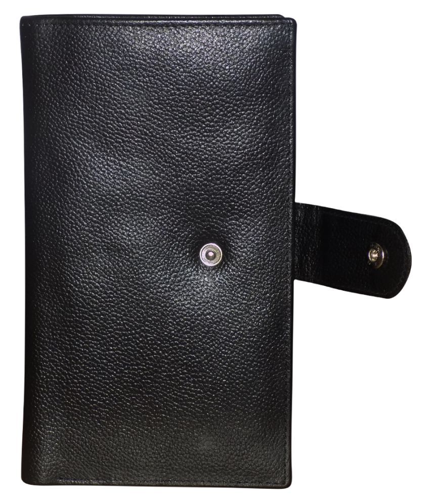     			Style 98 Leather Black Cheque Book Holder