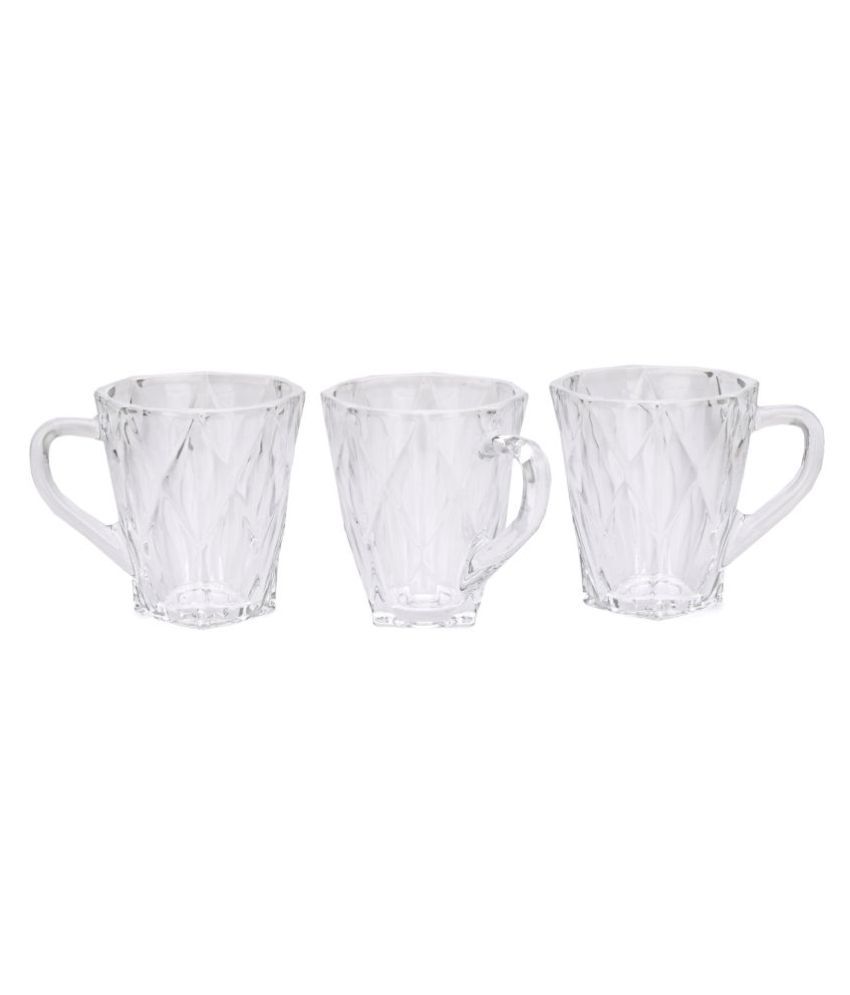     			Afast Glass Tea, Coffee Cup Set, Transparent, Pack Of 3, 140 ml