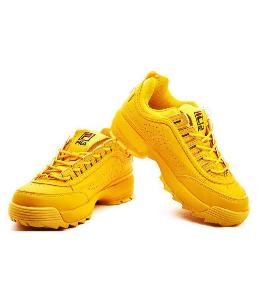 FILA DISRUPTOR 2 Lifestyle Yellow Casual Shoes - Buy FILA DISRUPTOR 2 ...
