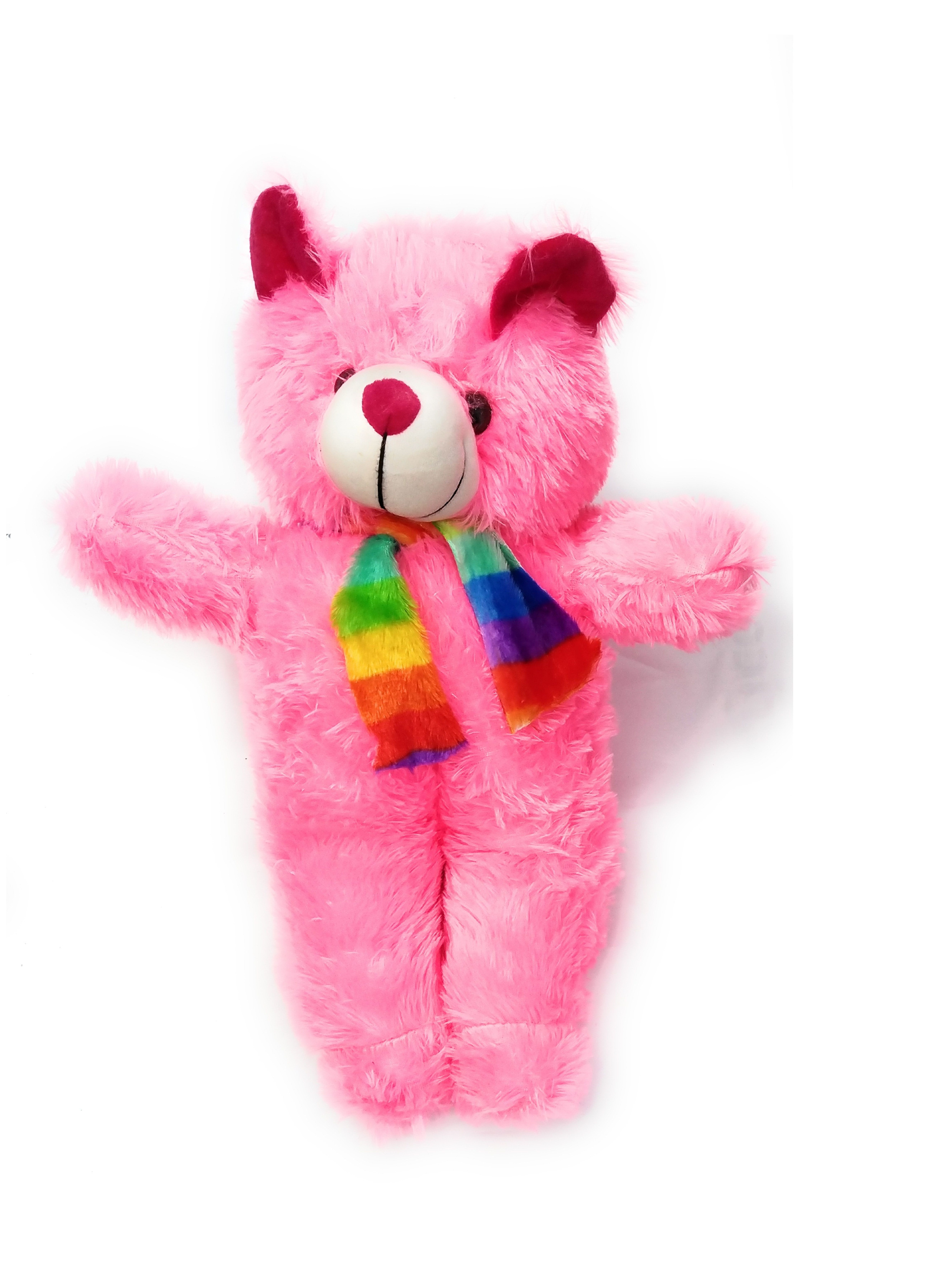 brown and pink teddy bear