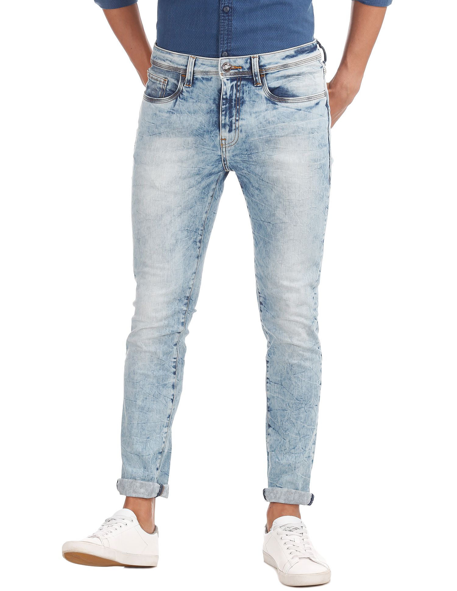 Ed Hardy Blue Slim Jeans - Buy Ed Hardy Blue Slim Jeans Online at Best ...