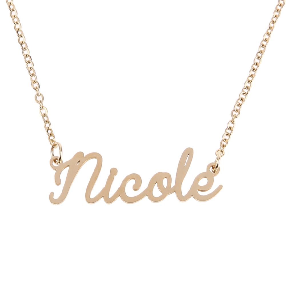 nicole nameplate necklace