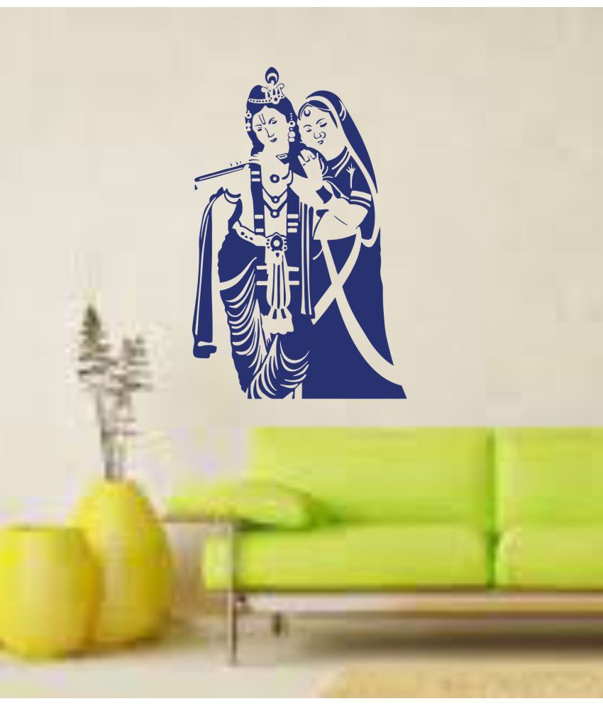     			Decor Villa Radha krishna Religious & Inspirational Sticker ( 58 x 38 cms )