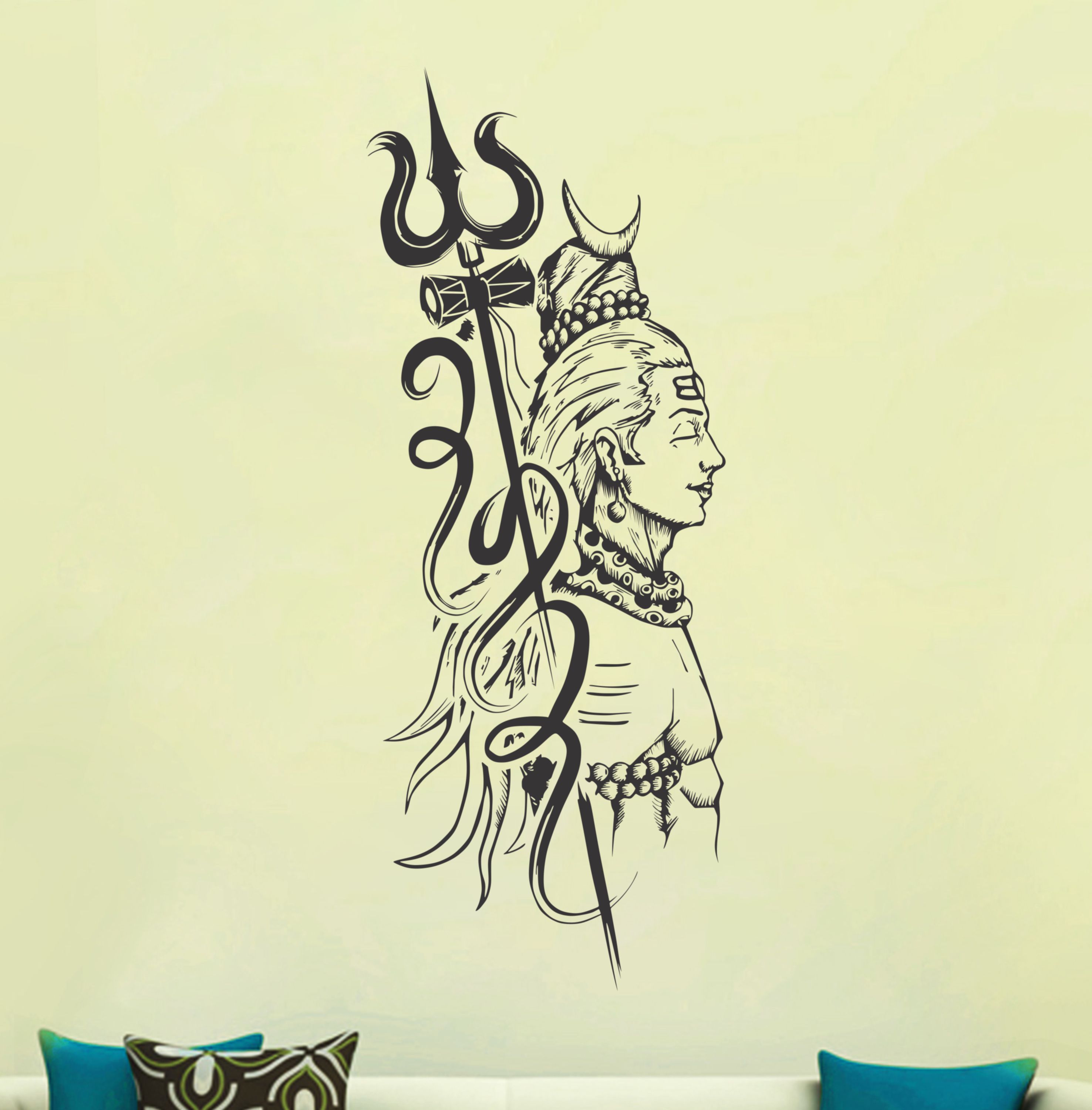     			Decor Villa Shiva Religious & Inspirational Sticker ( 74 x 30 cms )