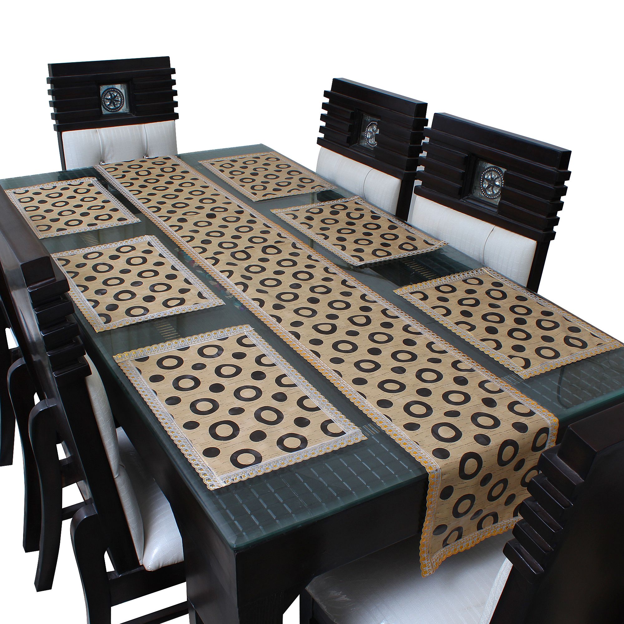 Glassiano 6 Seater Pvc Set Of 6 Table Runner Mats Buy