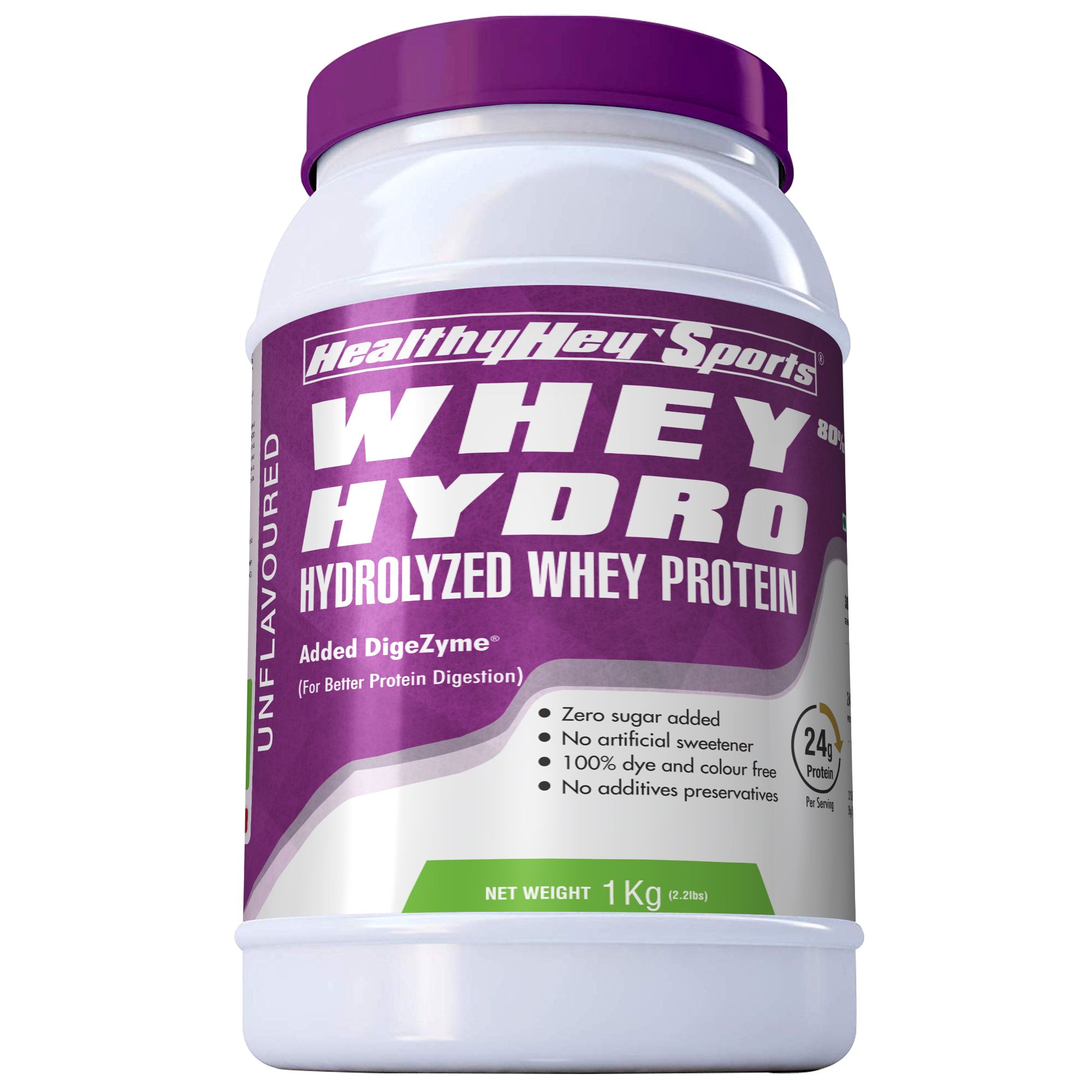HealthyHey Sports Hydrolyzed Whey Protein (Unflavoured) 1 kg Powder Buy HealthyHey Sports