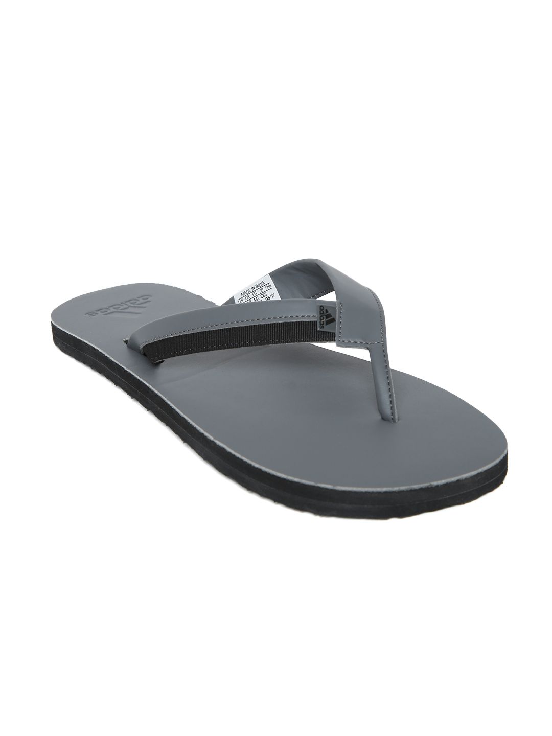 adidas gray thong flip flop