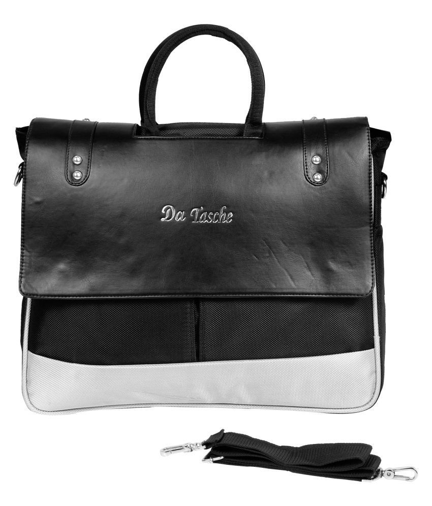    			Da Tasche - Black Polyester Office Bag