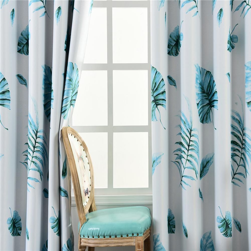 Blackout Curtains Tropical Print Living Bedroom Windows Drapes
