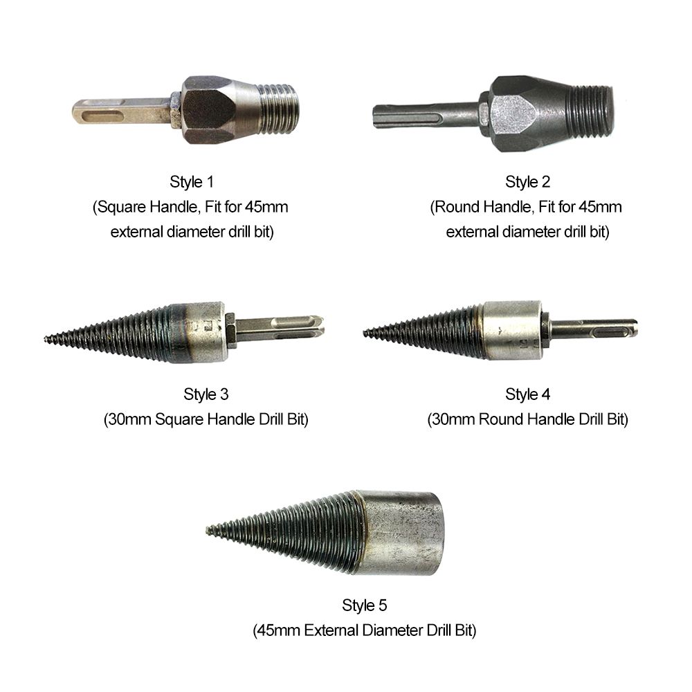 Hex GREENWISH Log Splitter Wood Splitter Drill Portable Wood Cut Tool Heavy Duty Drill Screw Cone Driver Wood Splitter Screw Cones Log Wood Splitter Wood Breaker Tool for Household Use 32mm//1.3inch