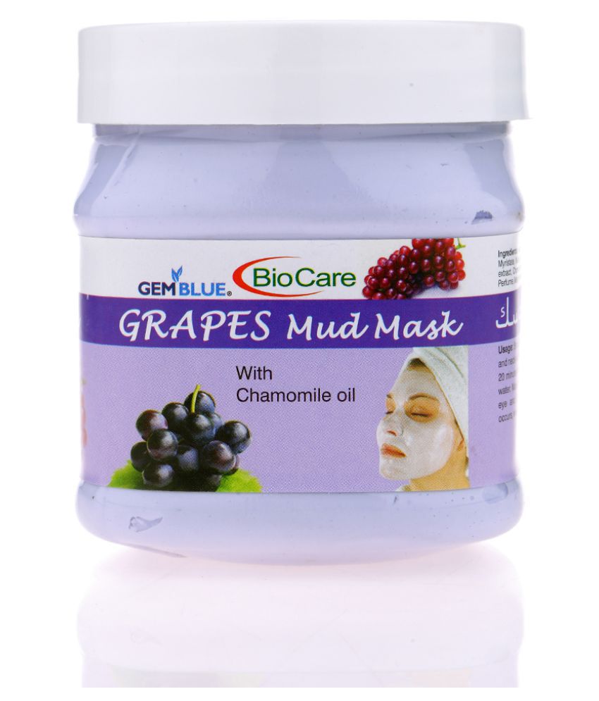     			gemblue biocare Grapes Mud Face Mask Masks 500 ml