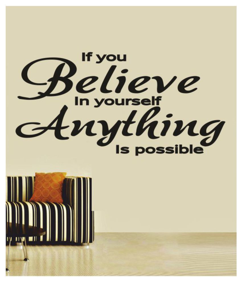 Ritzy Anything Possible Wall Quotes Decal Motivational Quotes Sticker 60 X 30 Cms